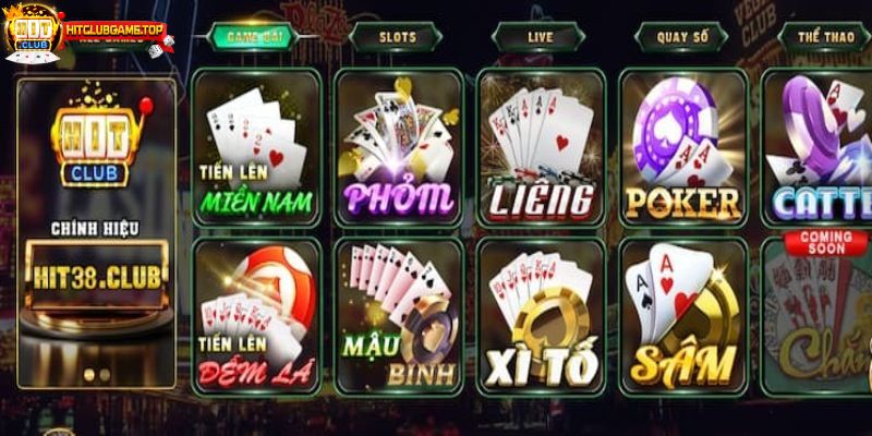 Bật mí kho game HITCLUB đa dạng thể loại