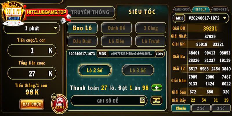 Một số hình thức chơi lô đề được ưa chuộng tại cổng game